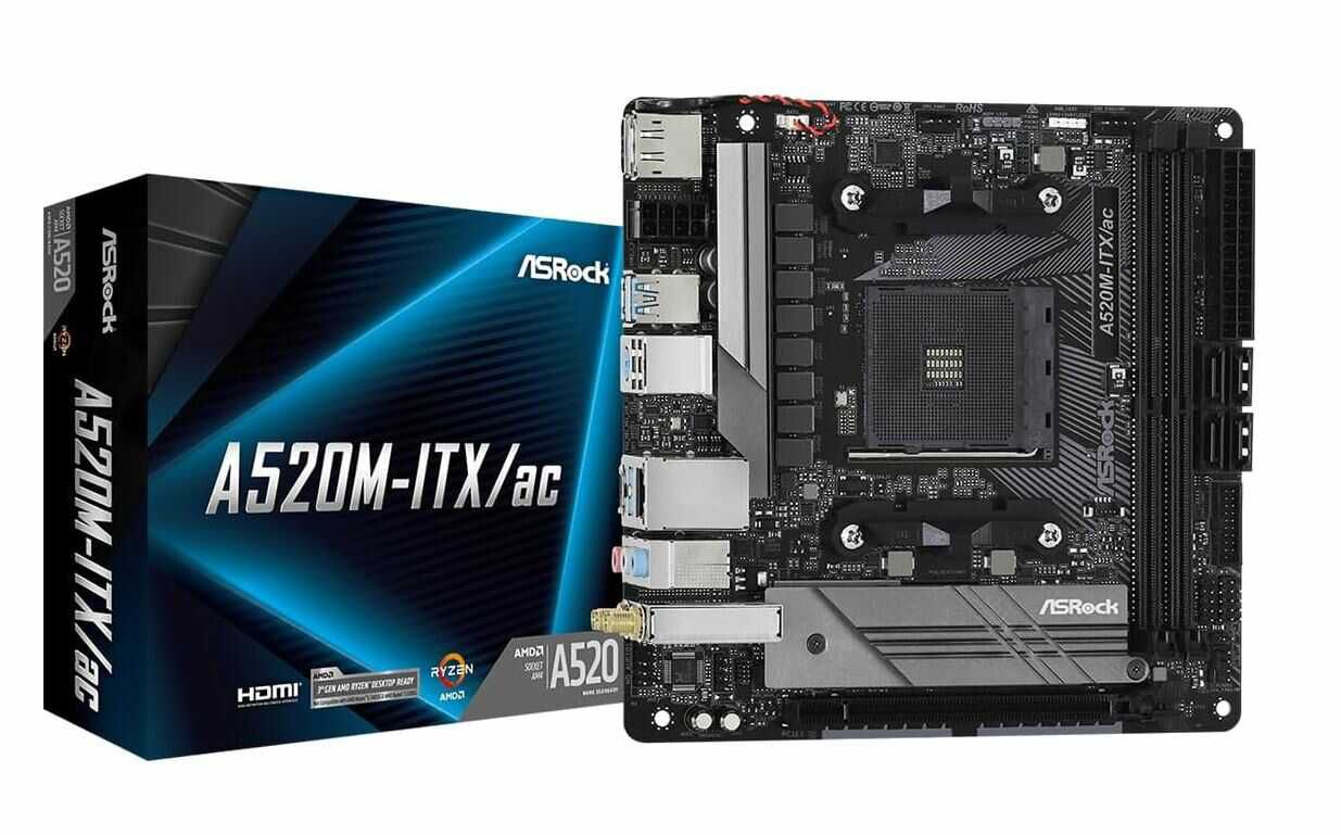 ASRock A520M ITX/ac Mainboard   69€ statt 89,31€
