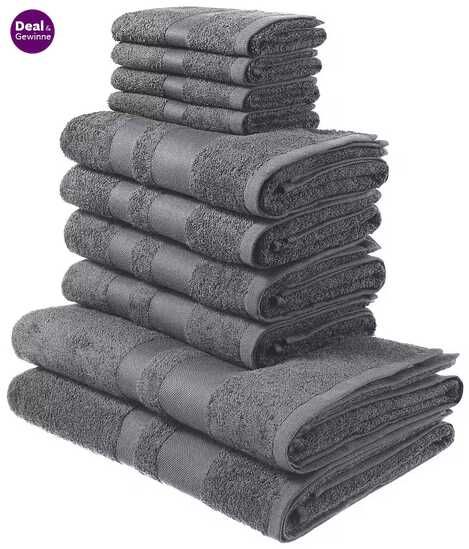 OTTO Home Vanessa 10tlg Handtuch Set aus 100% Baumwolle 21,99€ statt 24,99€ OTTO Home Vanessa 10tlg Handtuch Set aus 100% Baumwolle 21,99€ statt 24,99€