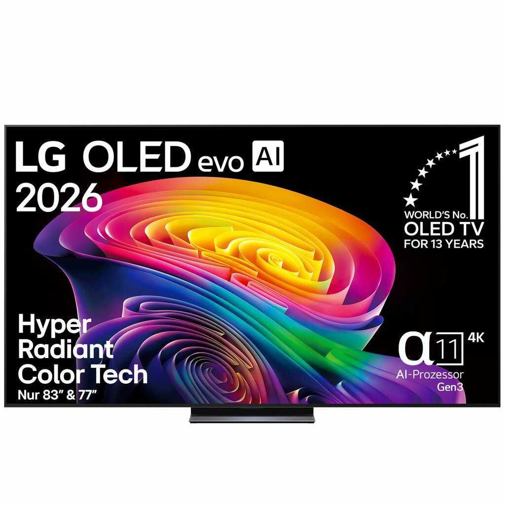 LG OLED48C6ELB TV 48 Zoll (121 cm) 4K OLED evo AI TV (α11 Gen3 4K AI Prozessor, webOS 26, 120Hz (VRR bis zu 165Hz)) [Modelljahr 2026 LG OLED48C6ELB TV 48 Zoll (121 cm) 4K OLED evo AI TV (α11 Gen3 4K AI Prozessor, webOS 26, 120Hz (VRR bis zu 165Hz)) [Modelljahr 2026