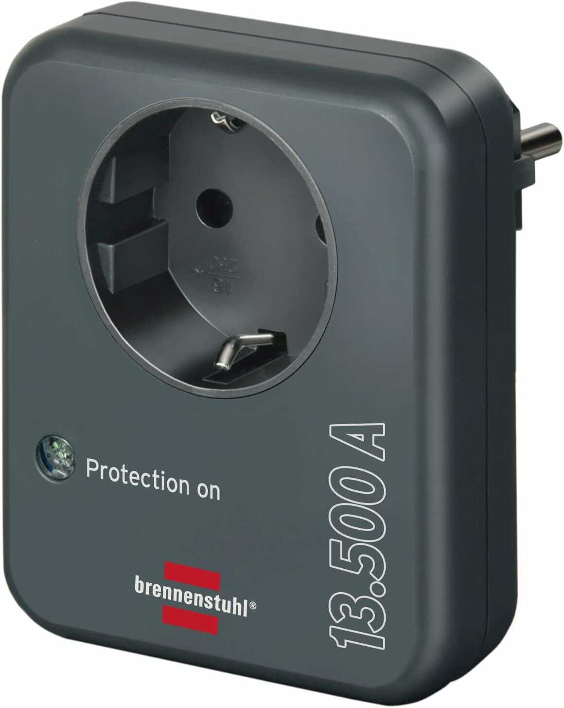 Brennenstuhl Steckdosenadapter mit Überspannungsschutz 13.500 A für 6,25€ PVG 10,69€