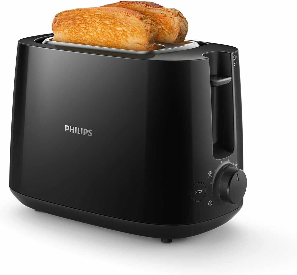 Philips Toaster – 2 Toastschlitze, 8 Stufen, Brötchenaufsatz, Auftaufunktion, Liftfunktion, Abschaltautomatik 21,06€ statt 27,99€ Philips Toaster – 2 Toastschlitze, 8 Stufen, Brötchenaufsatz, Auftaufunktion, Liftfunktion, Abschaltautomatik 21,06€ statt 27,99€