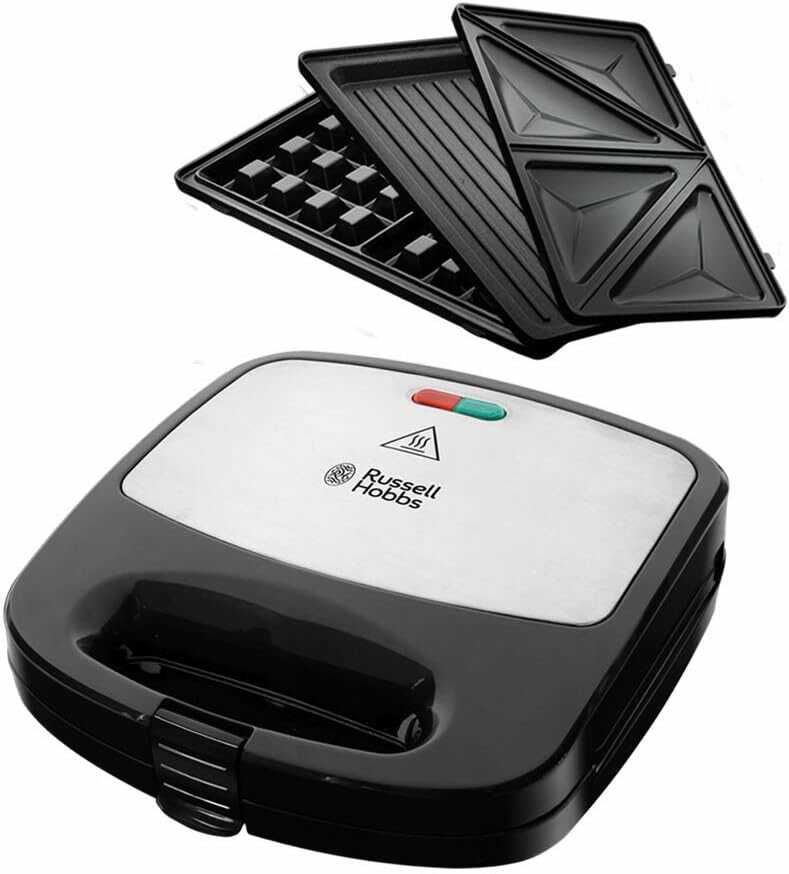 Russell Hobbs Multifunktionsgerät 3 in 1 29,99€ statt  41,90€  [Sandwichmaker, Waffeleisen, Kontaktgrill]