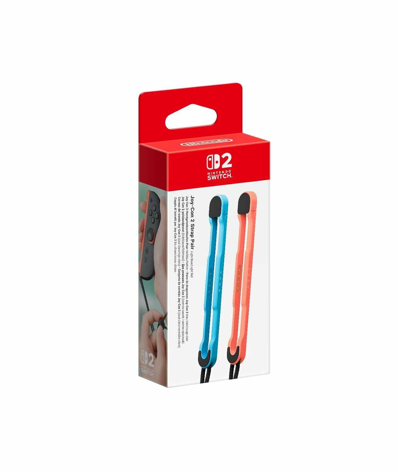 Nintendo Joy Con 2 Handgelenksschlaufen Paar (hellblau hellrot)  11,50€ statt  15,98€