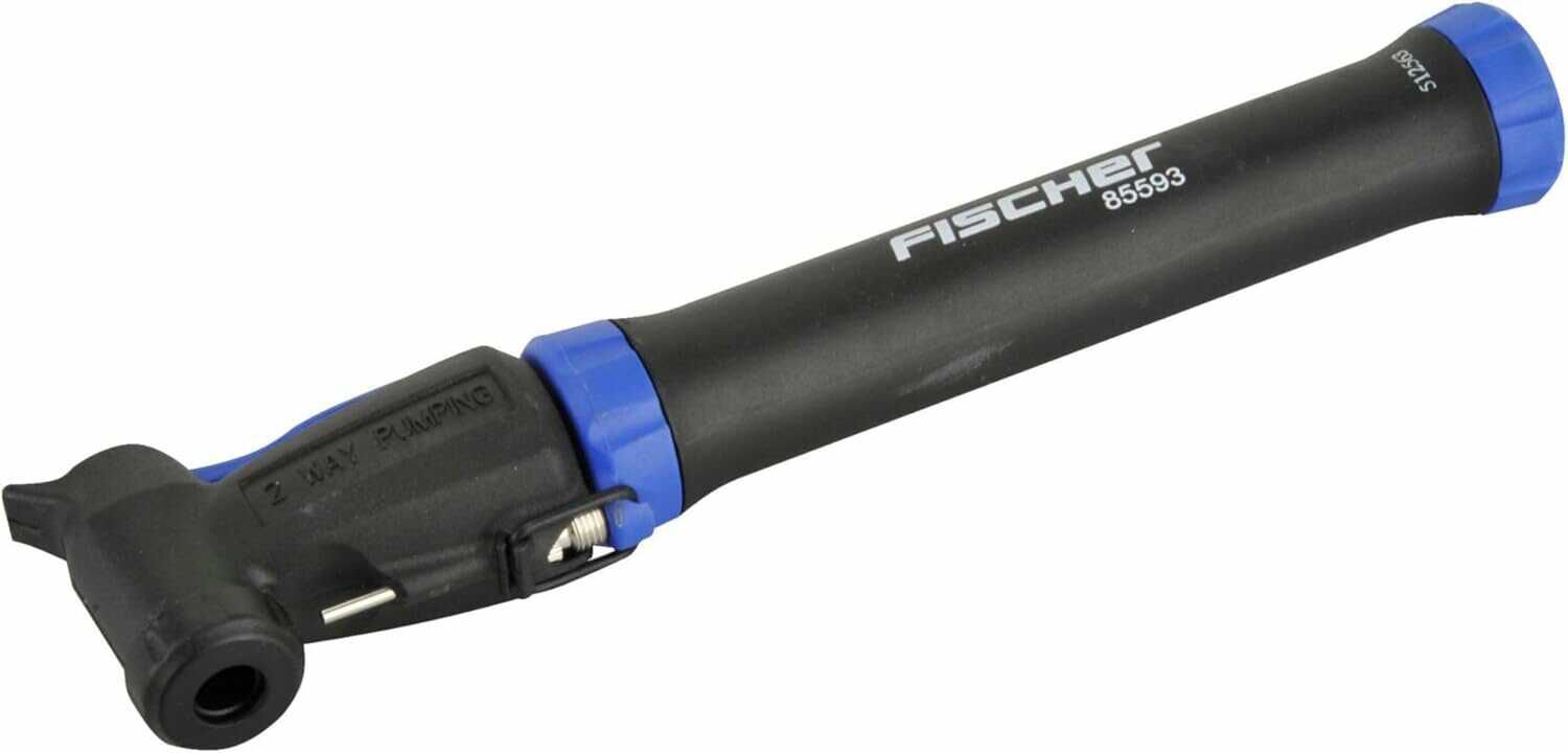 FISCHER Minipumpe Doppelhub Reversibel, Schwarz für 5,89€ PVG 13,99€ 