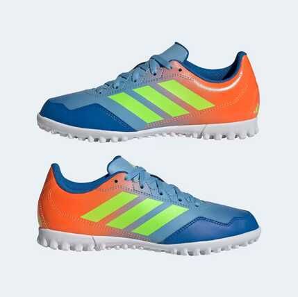 Kinder Feldhockeyschuhe   ADIDAS Youngstar Rise blau/gelb Größe 35 38 für 9,98€ statt 30,99€