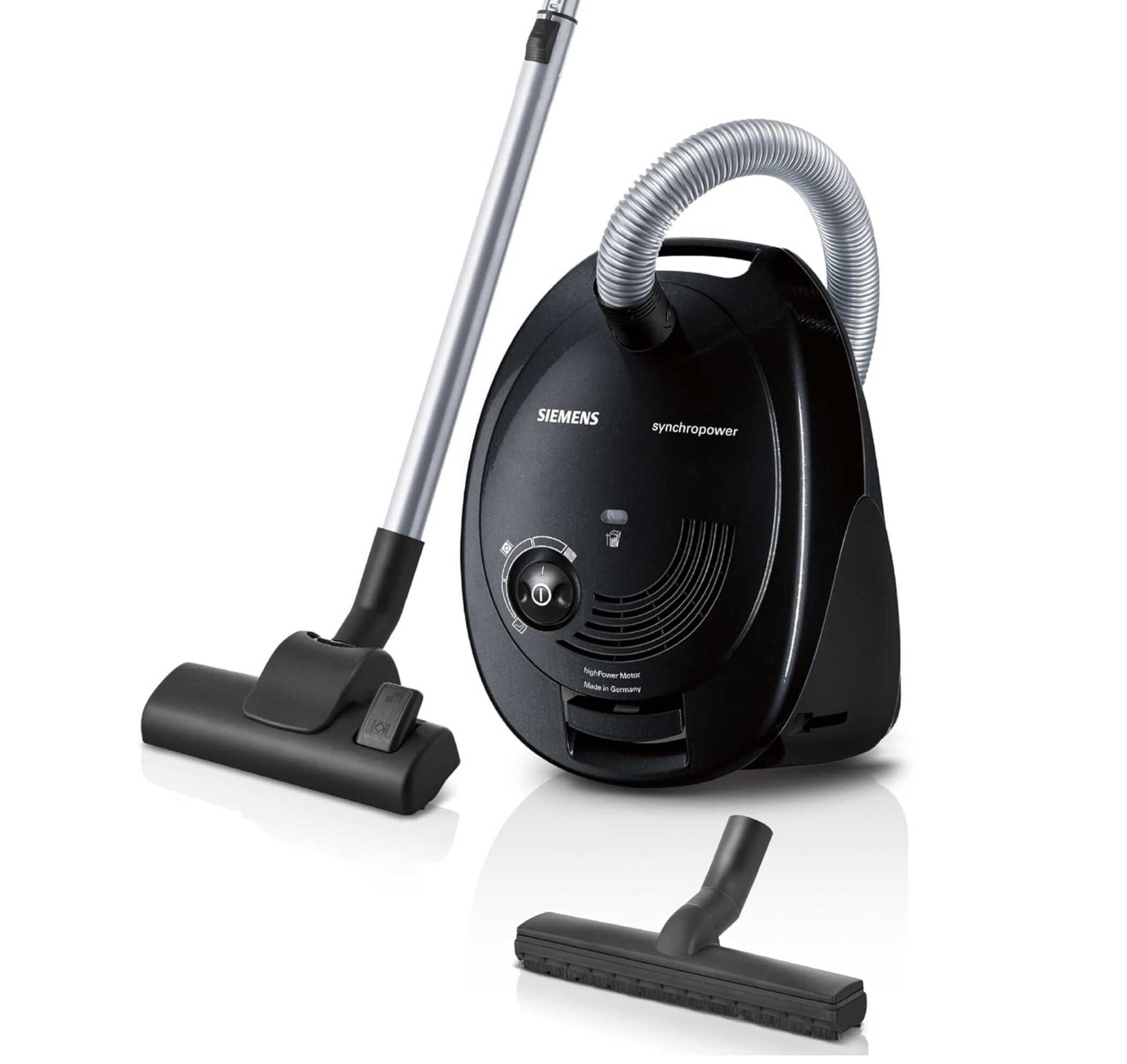 Siemens Staubsauger mit Beutel synchropower VS06B112A für 76,98€ statt 98,89€