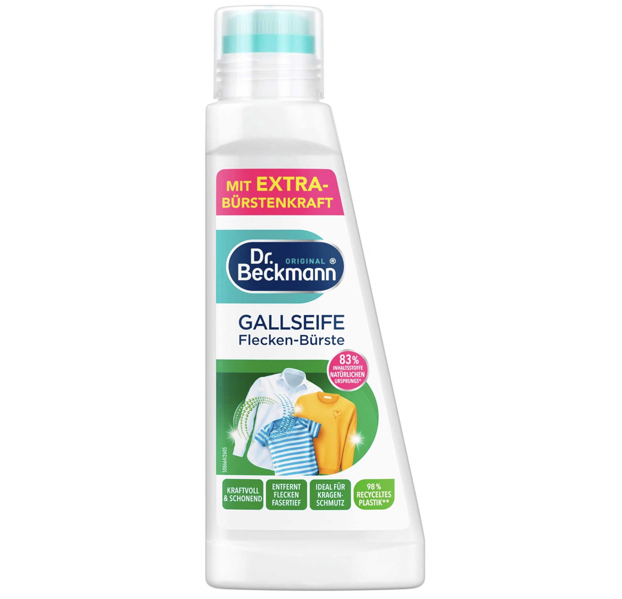 Dr. Beckmann Gallseife Flecken-Bürste Fleckentferner, 250 ml für 1,10€ statt 1,99€ Dr. Beckmann Gallseife Flecken Bürste Fleckentferner, 250 ml für 1,10€ statt 1,99€