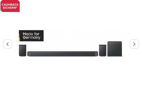 Samsung HW Q995GF/ZG Soundbar 699€ statt 775,72€ (CASHBACK beachten)