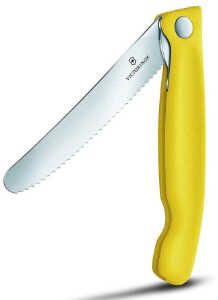 Victorinox Swiss Classic faltbares Gemüsemesser, Wellenschliff, gelb für 14,50€ statt 19,38€