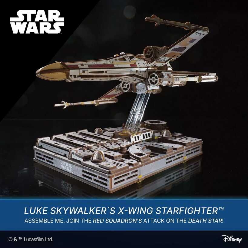 Star Wars X Wing Holzbausatz (Luke Skywalker) 55,95€ statt 89,19€