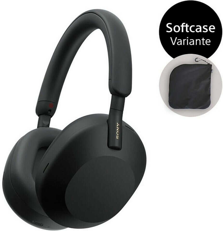 Sony WH-1000XM5 Bluetooth-Kopfhörer mit Noise Cancelling und Soft-Case Sony WH 1000XM5 Bluetooth Kopfhörer mit Noise Cancelling und Soft Case