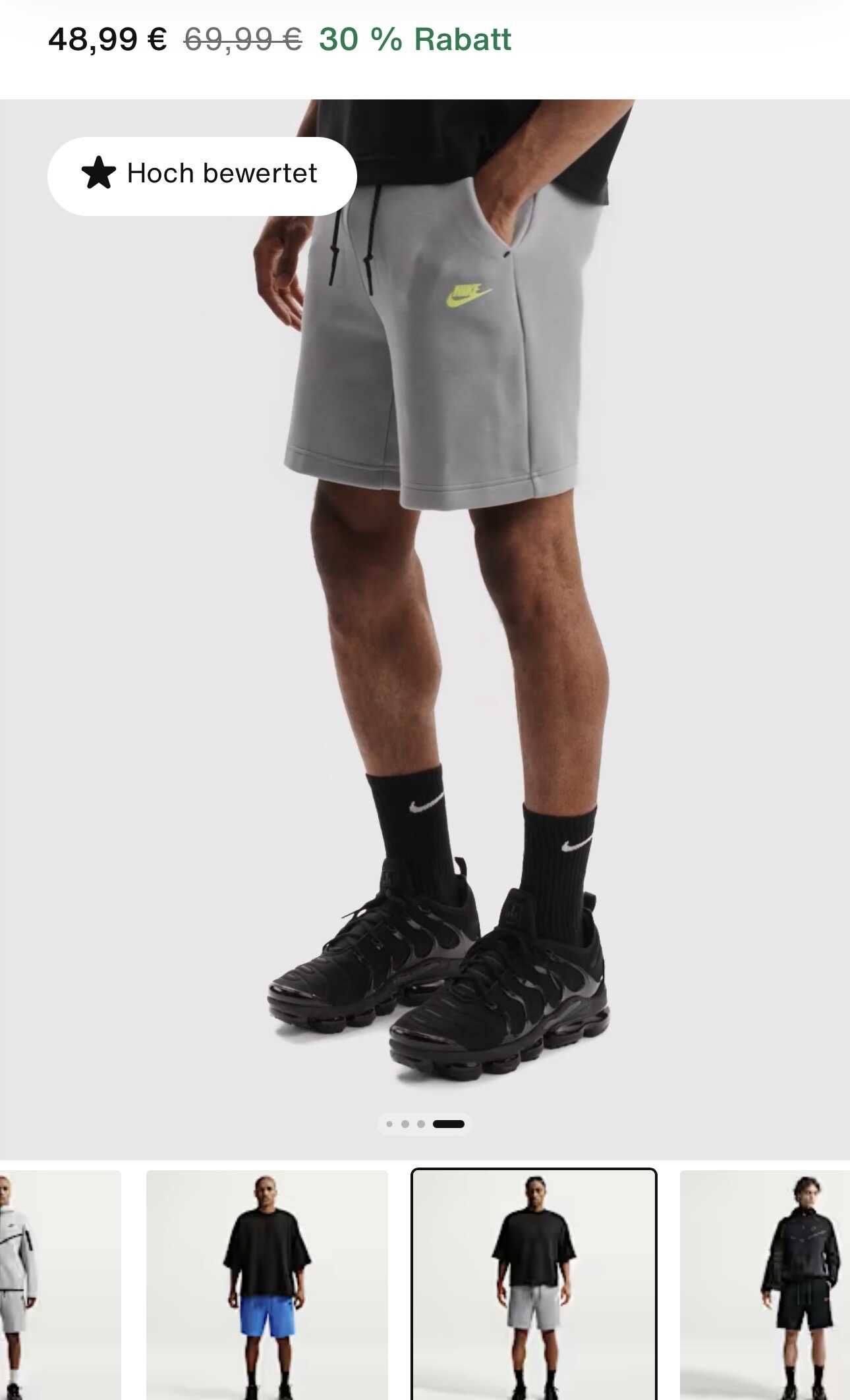 Nike Fleece Tech Short  30% alle Größen außer M verfügbar