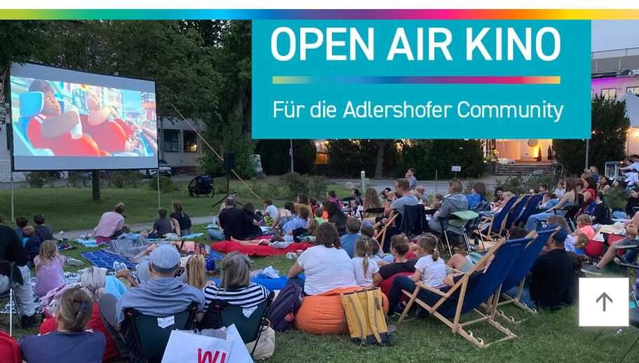 Open-Air-Kino in Berlin Adlershof - 3 Filme - Eintritt und Popcorn kostenlos Open Air Kino in Berlin Adlershof 3 Filme Eintritt und Popcorn kostenlos