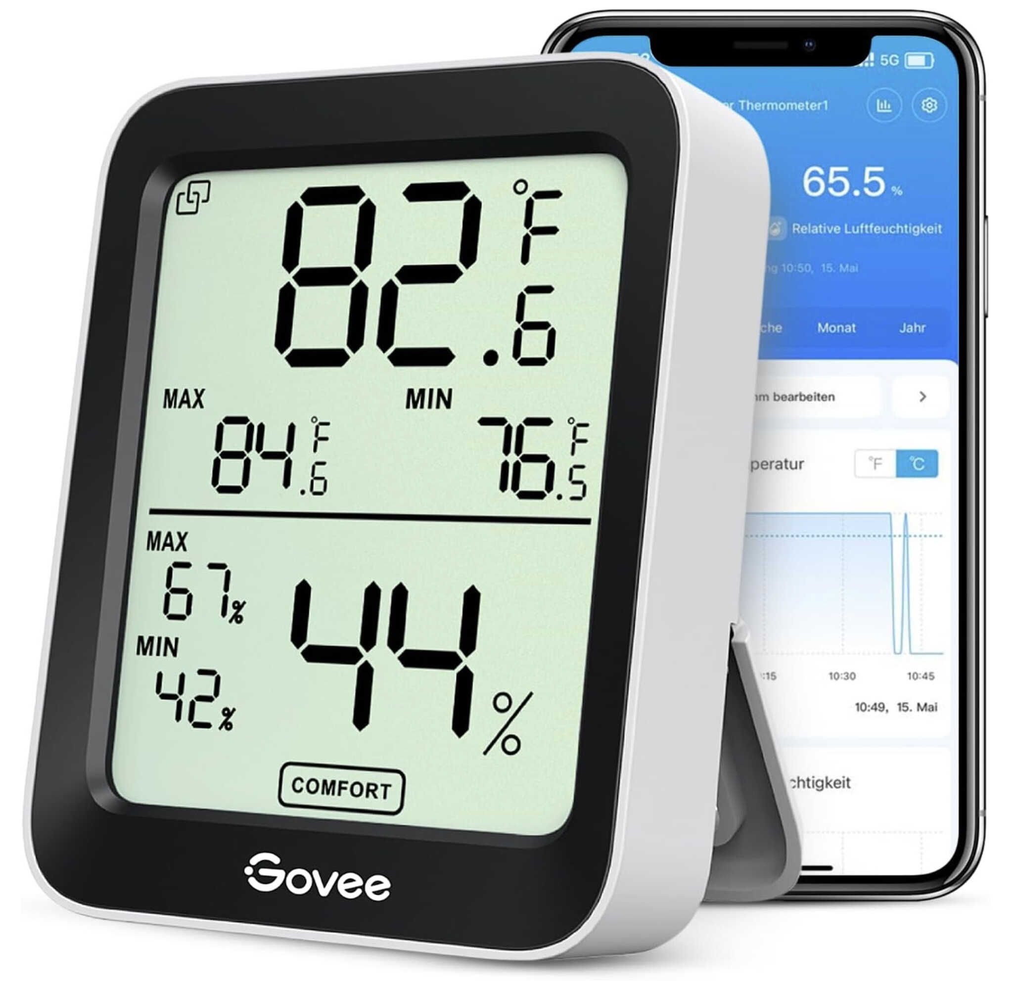 Govee Bluetooth Thermometer Hygrometer Innen ab 11,39€ statt 16,99€