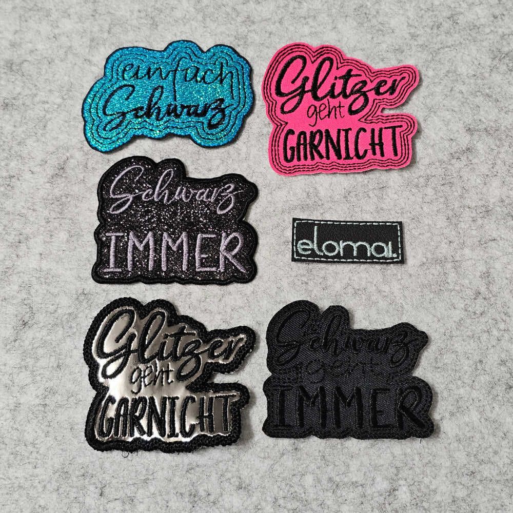 Stickdatei Stickdatei Anti Glitzer Patches