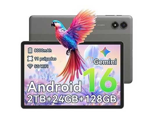 TABWEE T50 Android 16, Tablet, 128 GB, 11 Zoll, Grau 89€ statt 119€