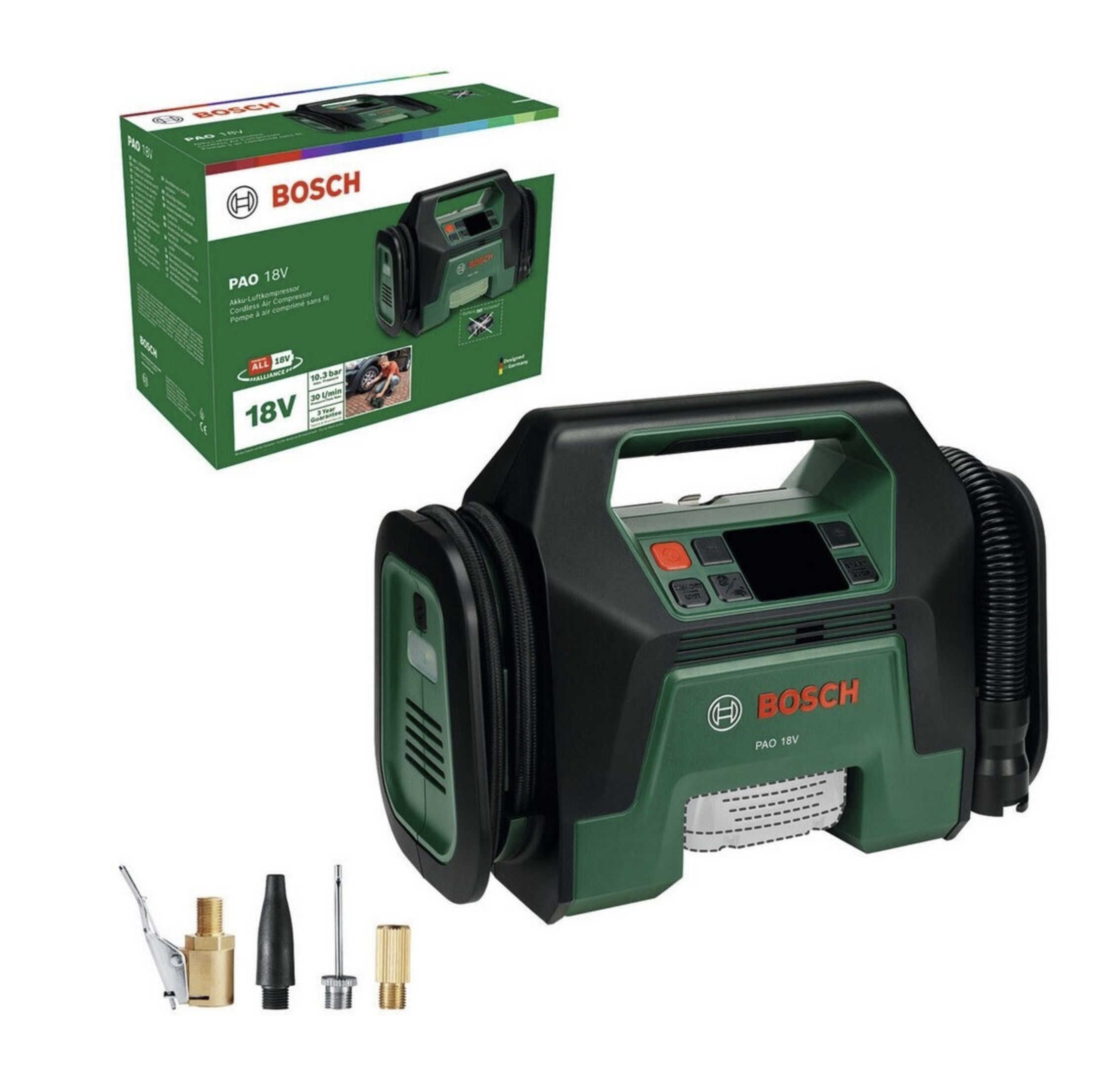 Bosch Akku-Kompressor PAO 18V (Solo, ohne Akku) für 59,99€ statt 72,40€ Bosch Akku Kompressor PAO 18V (Solo, ohne Akku) für 59,99€ statt 72,40€