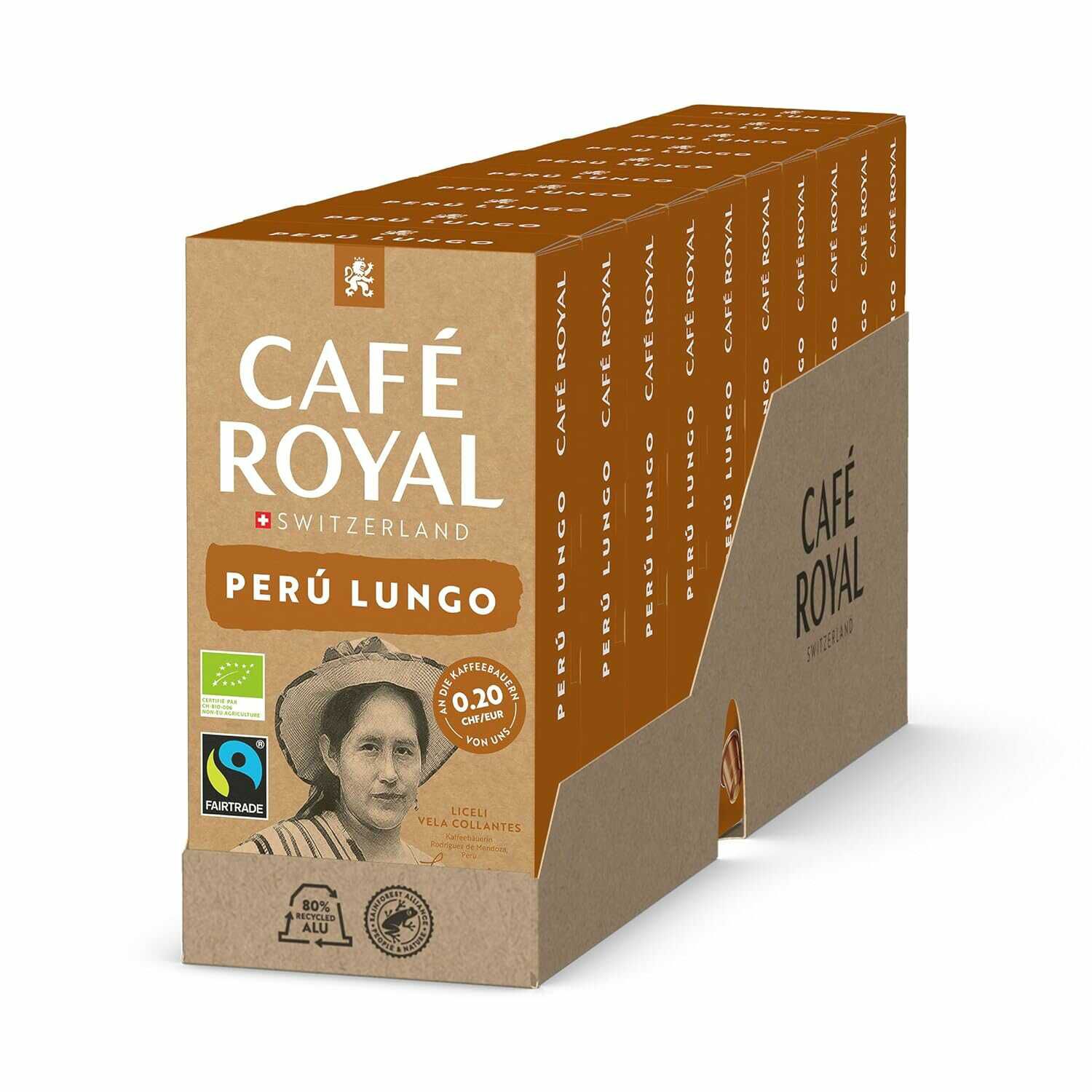 Café Royal Lungo BIO   Café Royal 10 Packungen 100 Kapseln 24,02€ statt 42,90€