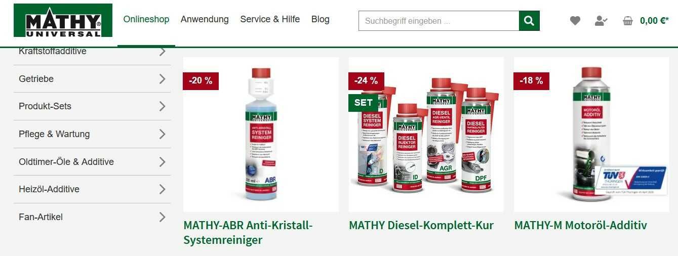 Mathy Kraftstoffadditive Versandkostenfrei   reduzierte Bundles und 10% Gutschein obendrauf