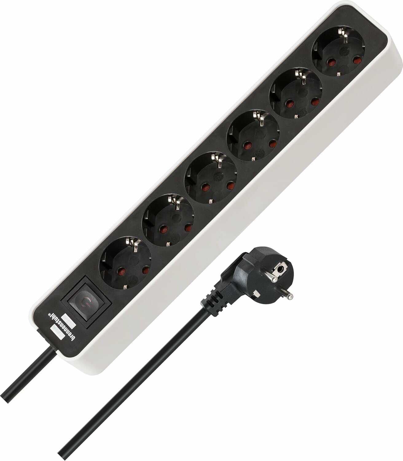 Brennenstuhl Ecolor / Super Solid 6 fach Steckdosenleiste (1,5 m Kabel) 6,78€ statt 12,73€