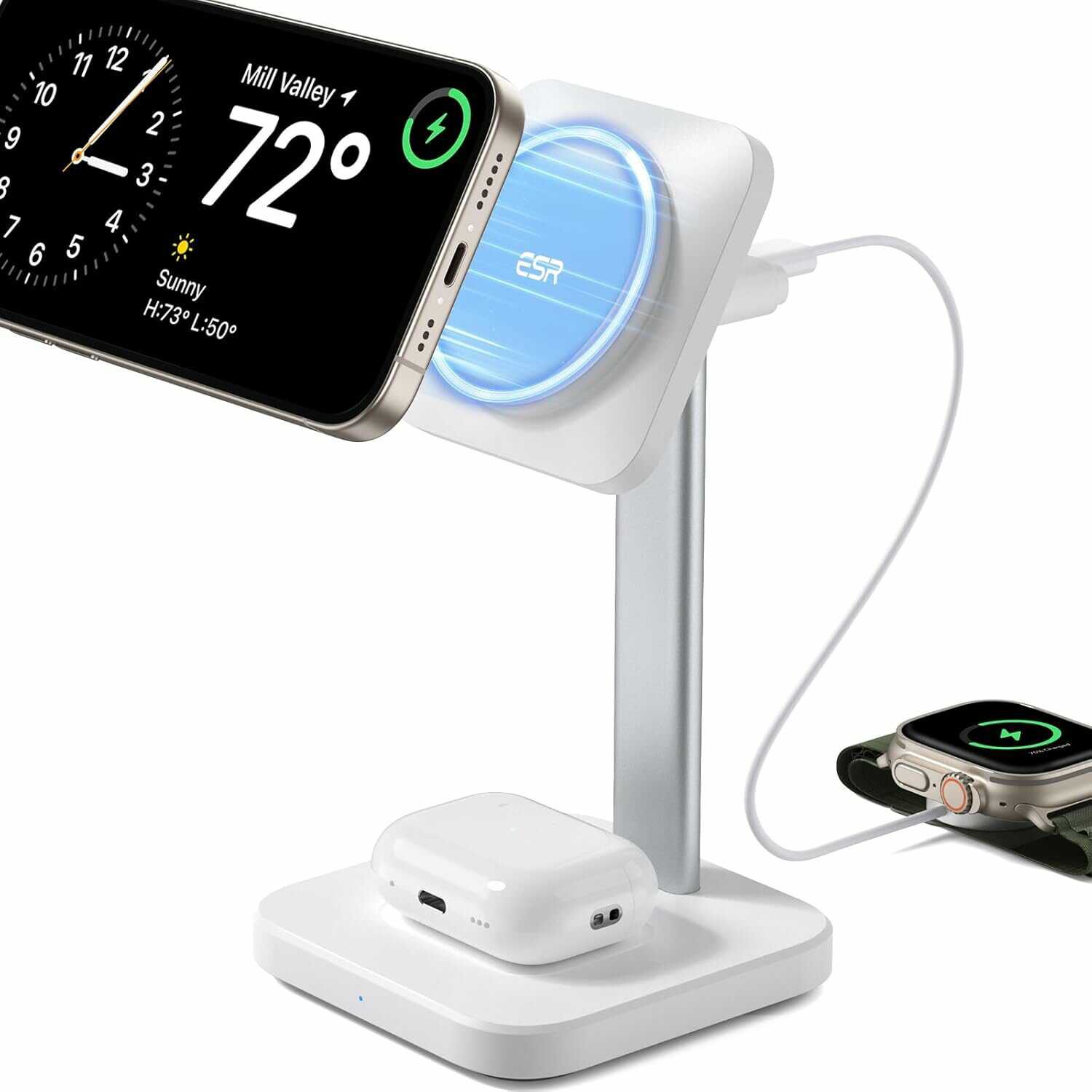ESR 2 in 1 Ladestation für Apple (mit MagSafe)  27,99€  statt 39,99€