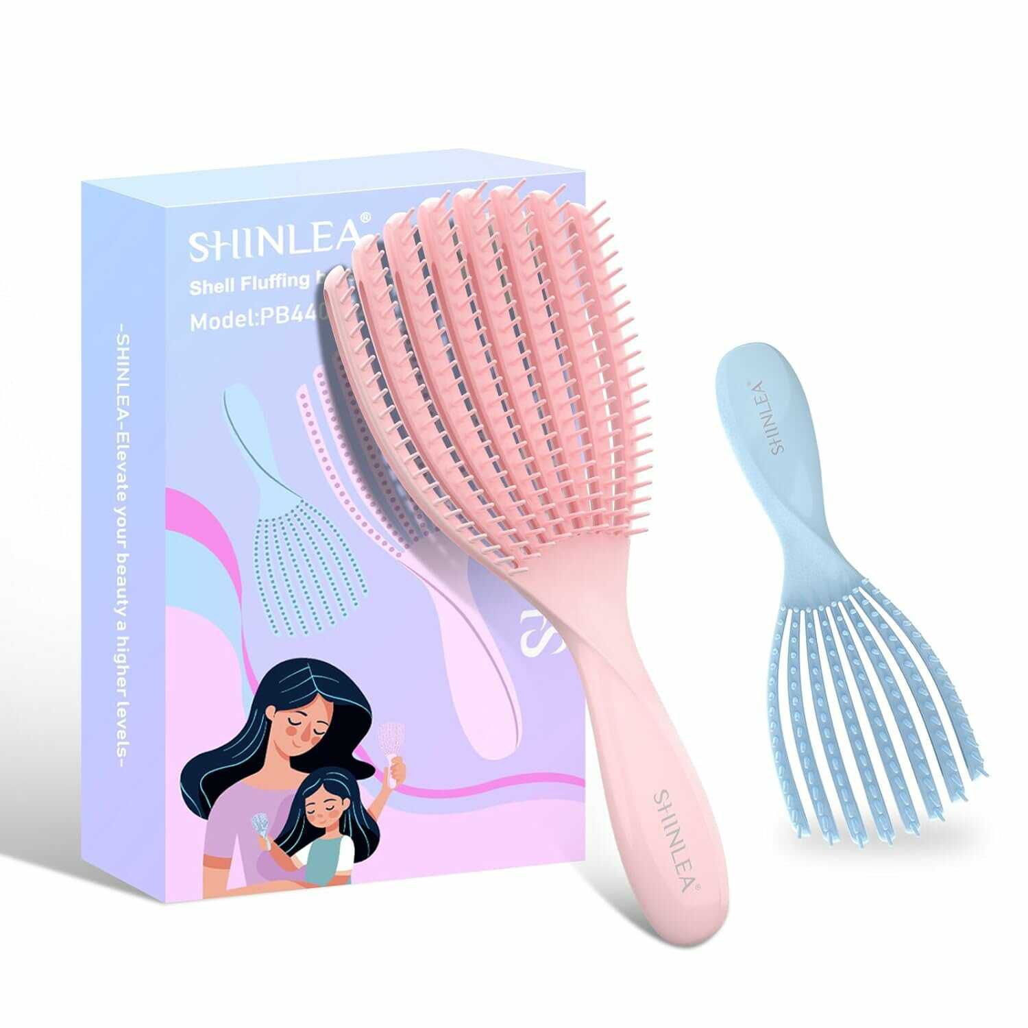 2er Pack SHINLEA Haarbürste (Detangler) 10,19€  statt 12,59€