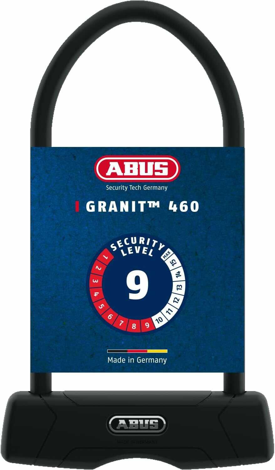 ABUS Bügelschloss Granit 460 + SH B Halterung 33,99€ statt 45,90€
