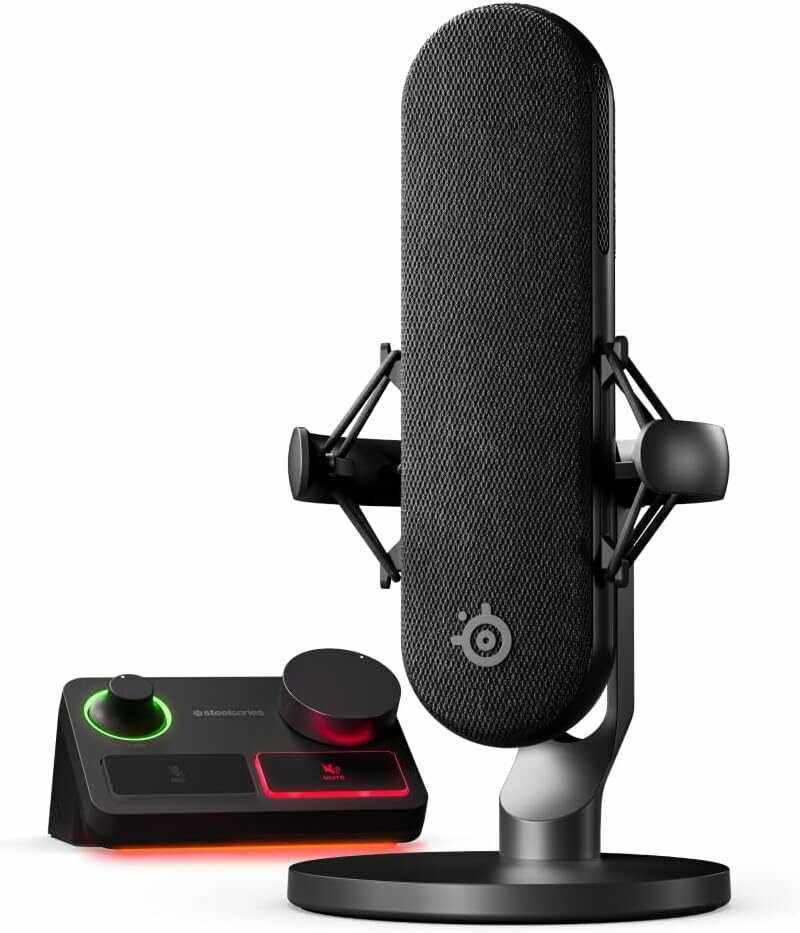 SteelSeries Alias Pro Kit – XLR Mikrofon + Stream Mixer – 3 Mal größere Kapsel fürs Gaming für 248,99€ PVG 269,99€