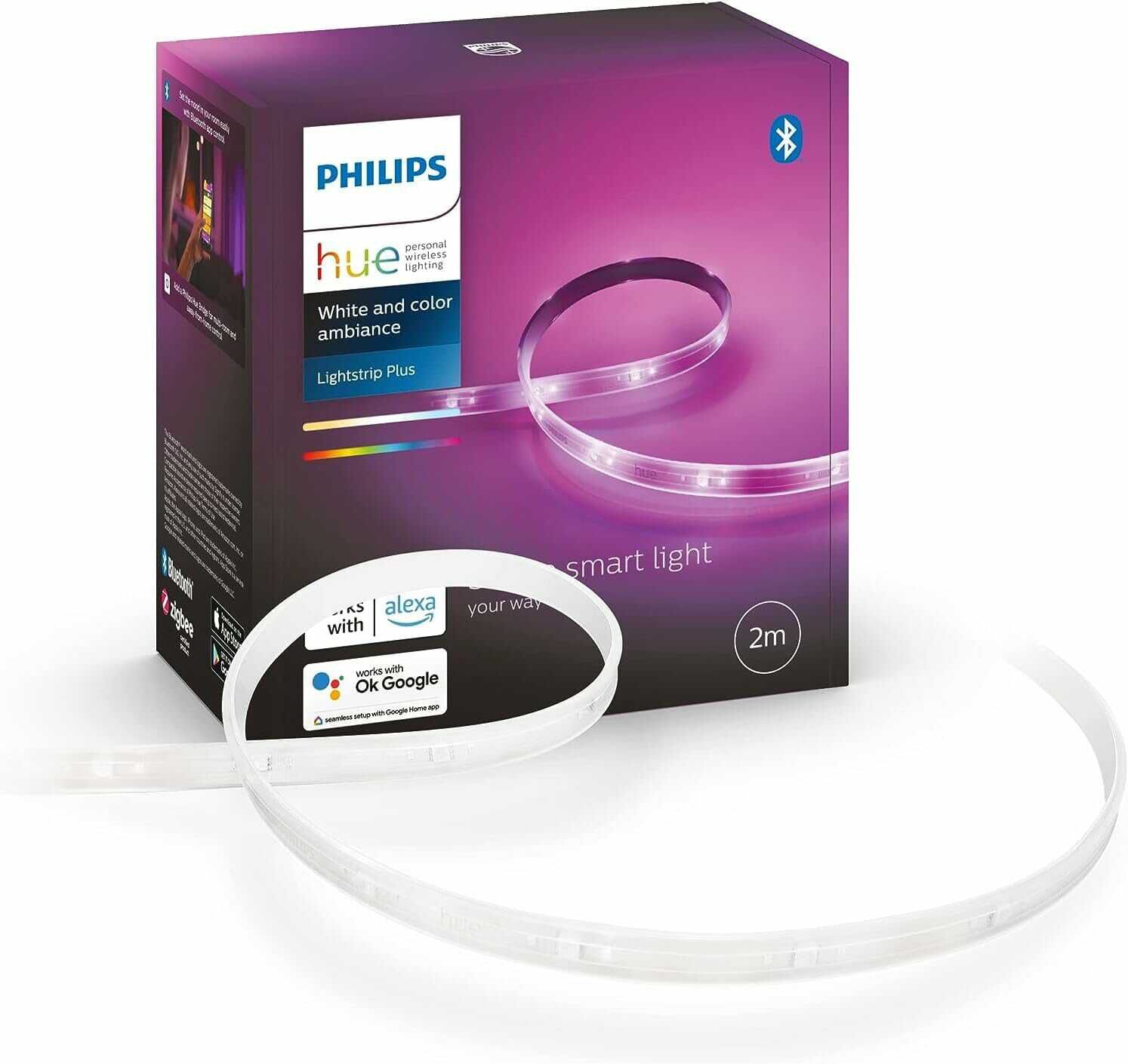 Philips Hue White & Color Ambiance Lightstrip Plus Basis Set V4 (2 m) 39€ statt 44€