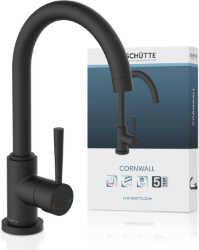 Schütte Küchenarmatur Cornwall, schwarz matt, 360° schwenkbar für 37,59€ statt 65,43€