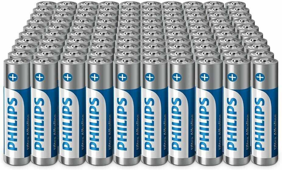 Philips Ultra AAA Alkali Batterien   100 Stück 24,15€ statt  31,49€