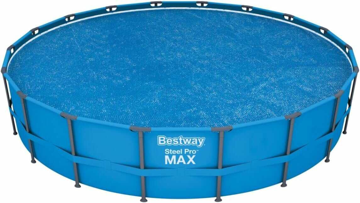 Bestway Flowclear Solarabdeckplane, Ø 527 cm, für runde 549 cm Aufstellpools, blau 13,30€ statt  19€