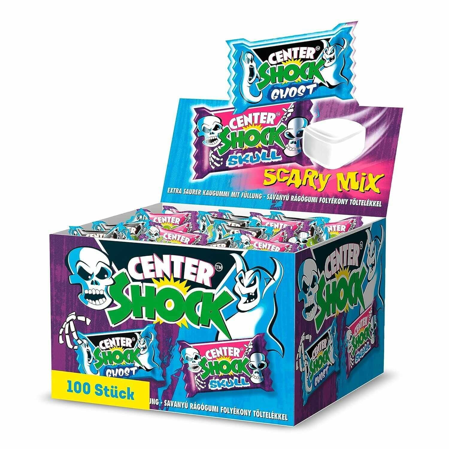 Center Shock Scary Mix, Box mit 100 Kaugummis (Prime Spar Abo) 3,55€ statt 6,99€