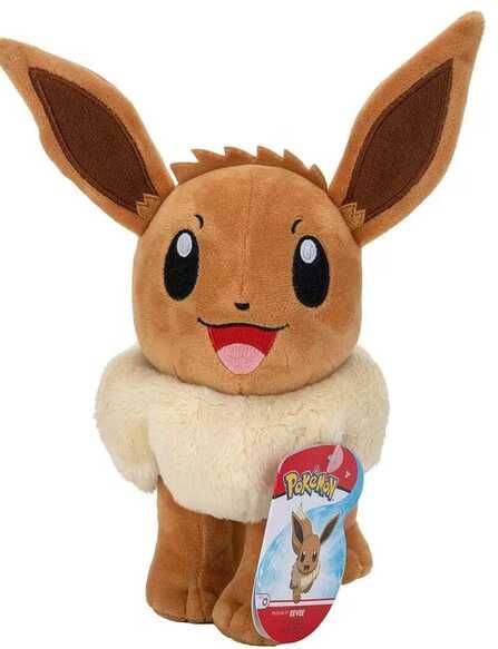Jazwares Pokémon Evoli Plüschfigur 20 cm | Kuscheltier, superweich, authentische Details, offiziell lizenziert, für Fans & Sammler (prime) Jazwares Pokémon Evoli Plüschfigur 20 cm | Kuscheltier, superweich, authentische Details, offiziell lizenziert, für Fans & Sammler (prime)