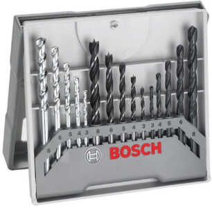 Bosch Universal Bohrer Set gemischt Ø 3 8 mm 15 teilig für 11,19€ statt 17,19€
