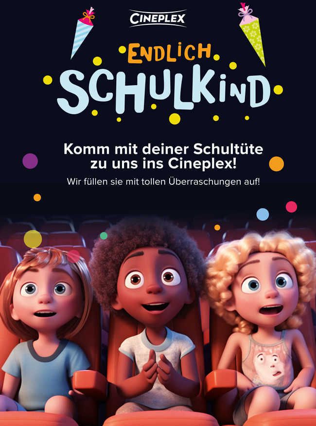 Gratis Cineplex Einschulungsaktion: Kostenlos Schultüte füllen lassen für Erstklässler