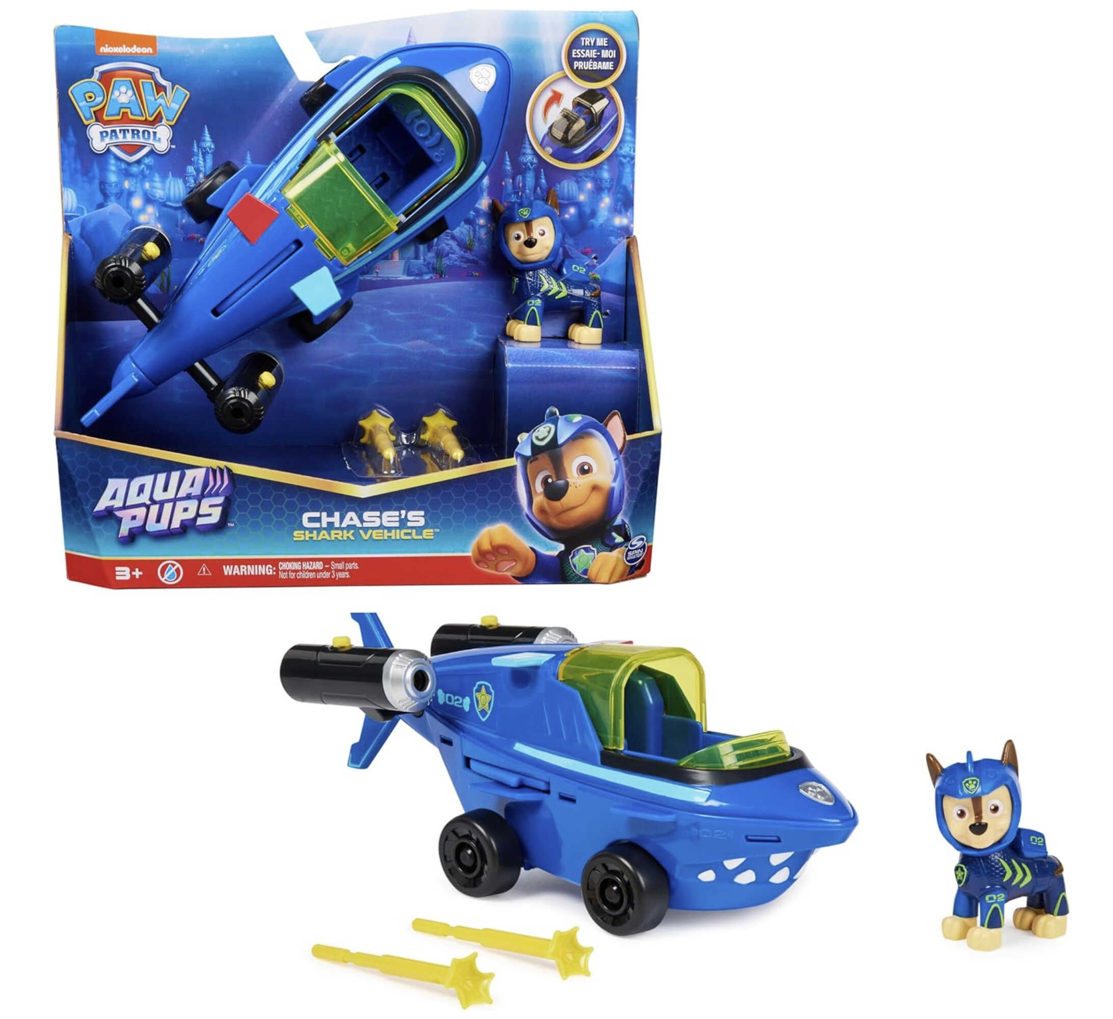 PAW PATROL Aqua Pups Basis Fahrzeug mit Chase Welpenfigur für 11,10€ statt 15,54€