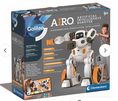 Clementoni Galileo AIRO Roboter (KI Bausatz) – interaktives Lernspielzeug mit App & Sprachsteuerung Prime