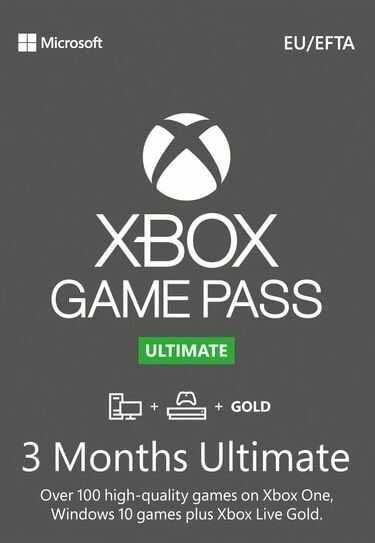 Xbox Game Pass Ultimate – 3 Monate Abonnement (Xbox One/ Windows 10) Xbox Live Key EUROPE für 34,49€ Xbox Game Pass Ultimate – 3 Monate Abonnement (Xbox One/ Windows 10) Xbox Live Key EUROPE für 34,49€