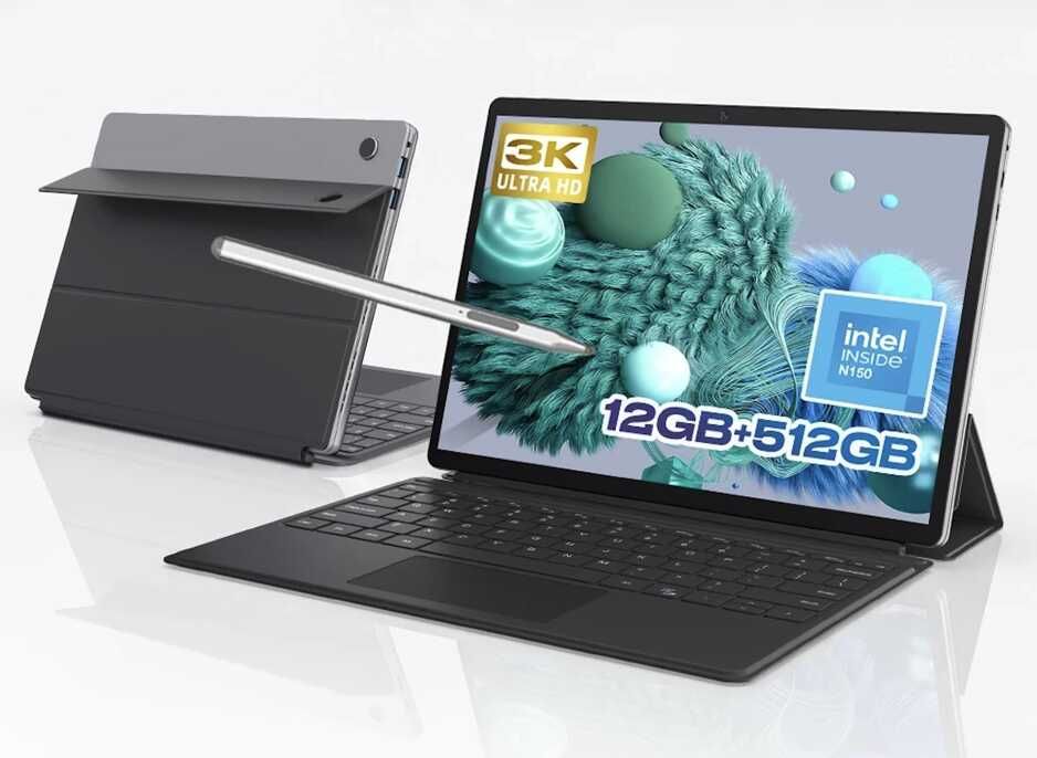 Ninkear S13 2 in 1 Laptop | Intel N150 | 12GB RAM | 512GB SSD | 3K Touchscreen | Windows 11 | Abnehmbare Tastatur für 343,09€ (statt 398,09€)