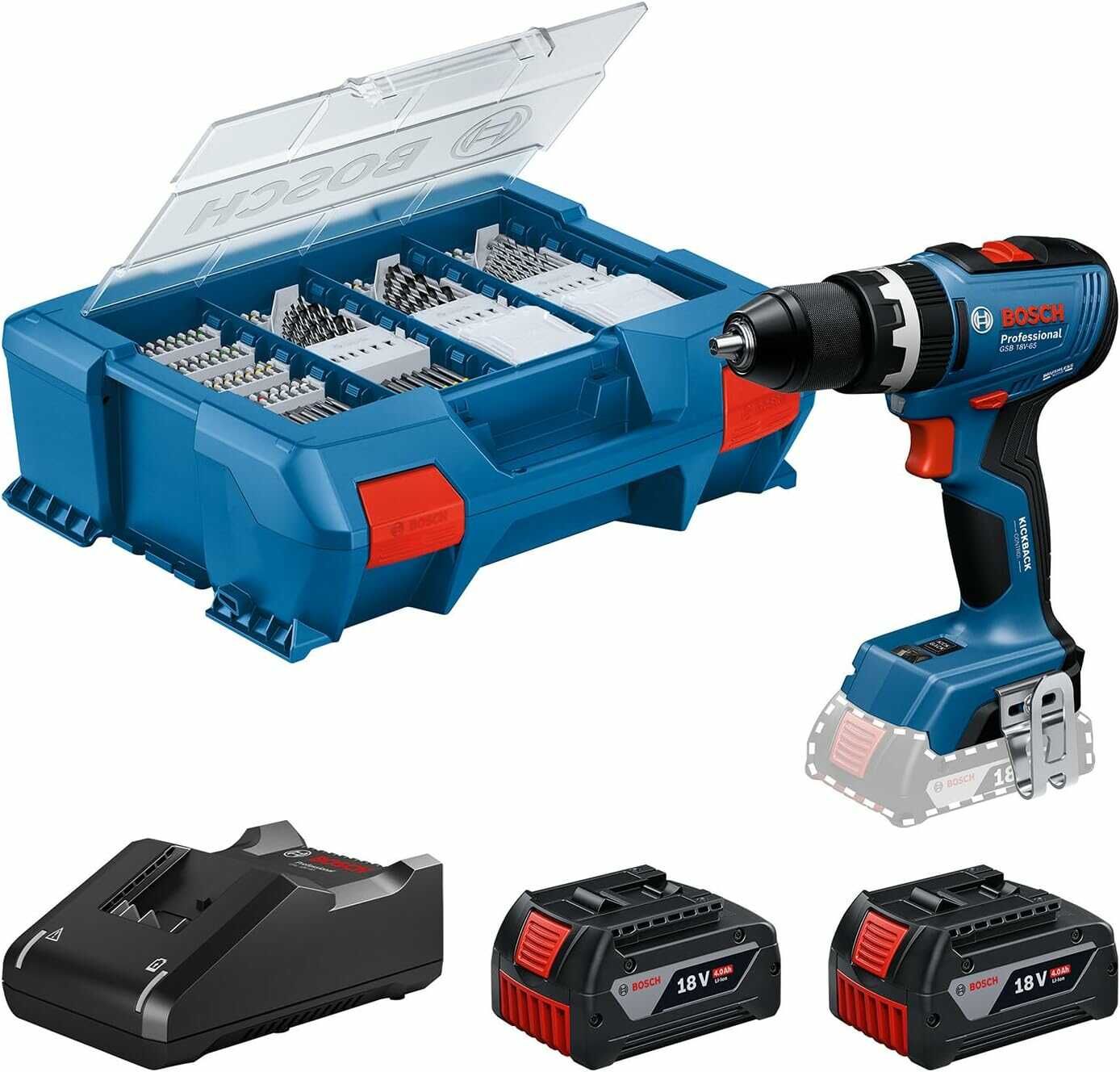 Bosch Professional Akku Schlagbohrschrauber GSB 18V 65 mit L Case für 240,09€ (statt 250€)