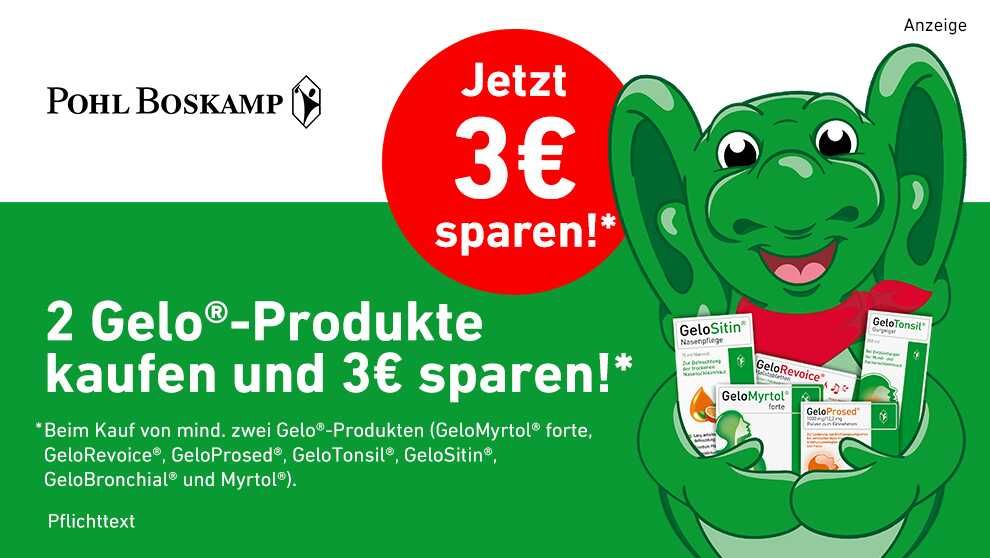 3€ Cashback Gelo® Produkte