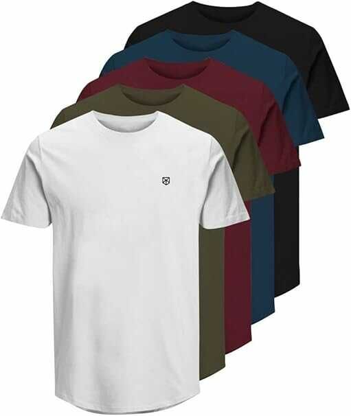 (Prime) Jack & Jones T-Shirt 5er Pack 34€ statt 47,94€ (Prime) Jack & Jones T Shirt 5er Pack 34€ statt 47,94€
