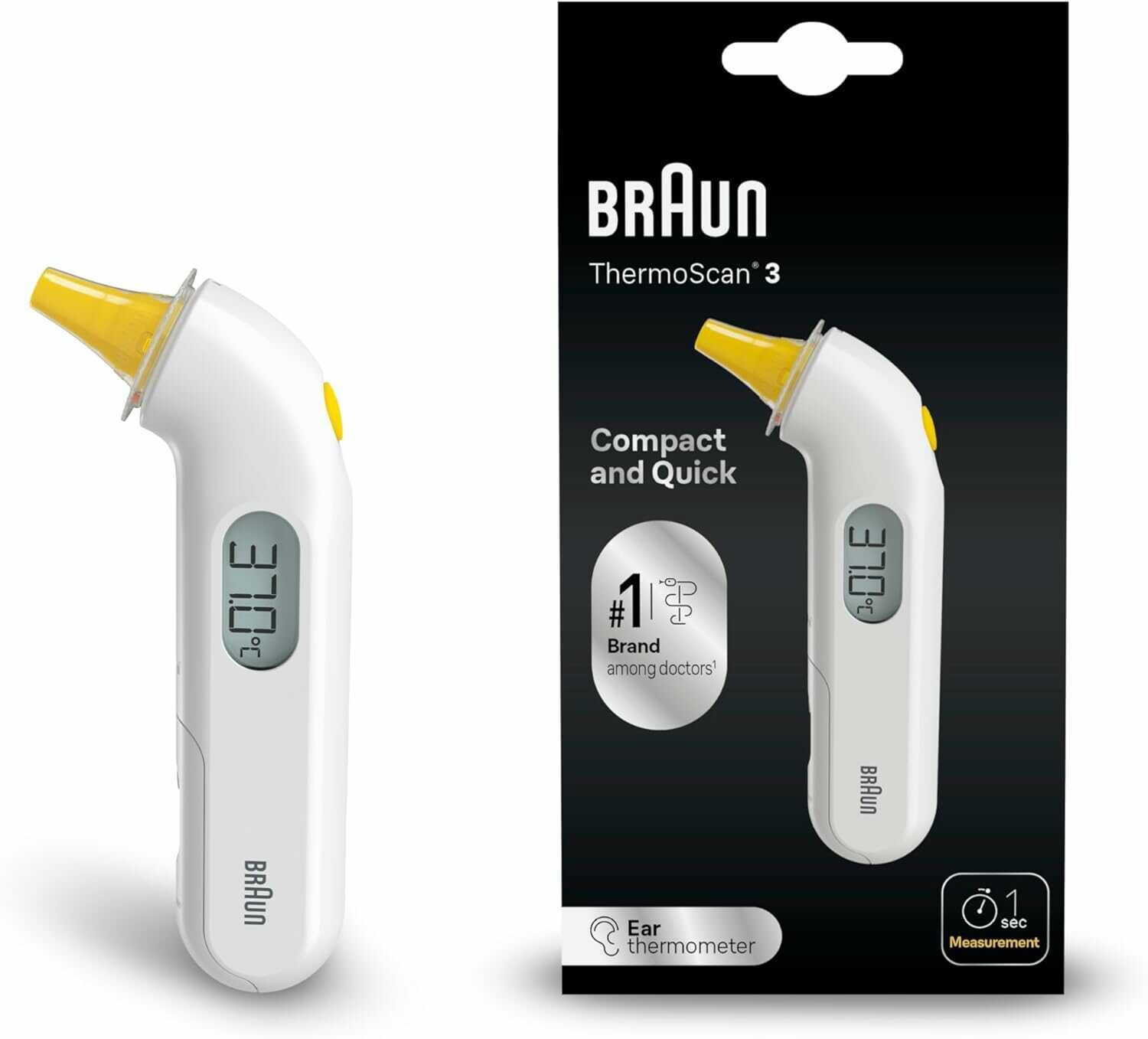 Braun ThermoScan 3 Ohrthermometer 17,39€ statt 19,60€ Braun ThermoScan 3 Ohrthermometer 17,39€ statt 19,60€