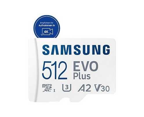 SAMSUNG EVO Plus , Micro SD Speicherkarte, 512 GB, 160 MB/s 44,53€ statt 61,90€