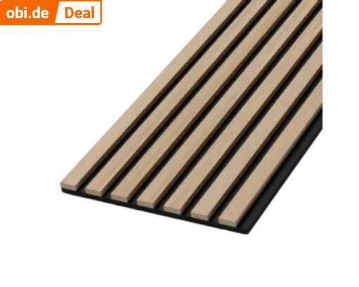 Amadeo Akustikpaneel Selbstklebend Eichenfurnier Natur 240 cm x 30,5 cm FSC 29,99€ statt 49,99€ Amadeo Akustikpaneel Selbstklebend Eichenfurnier Natur 240 cm x 30,5 cm FSC 29,99€ statt 49,99€