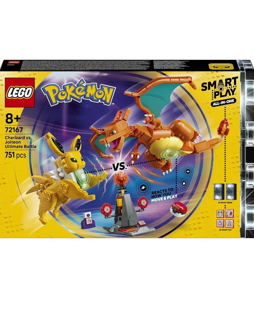 LEGO Pokémon SMART Play: Ultimativer Showdown zwischen Glurak und Blitza