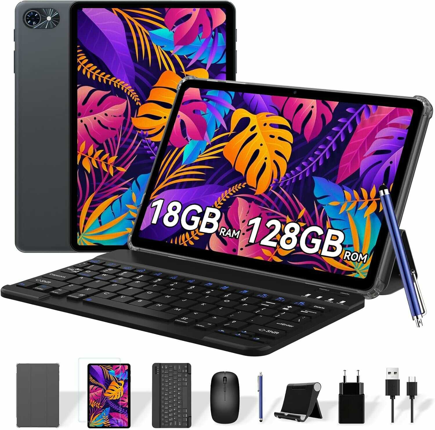 Tablet mit Tastatur und Stift   18GB RAM+128GB ROM 99,99€ statt 129€