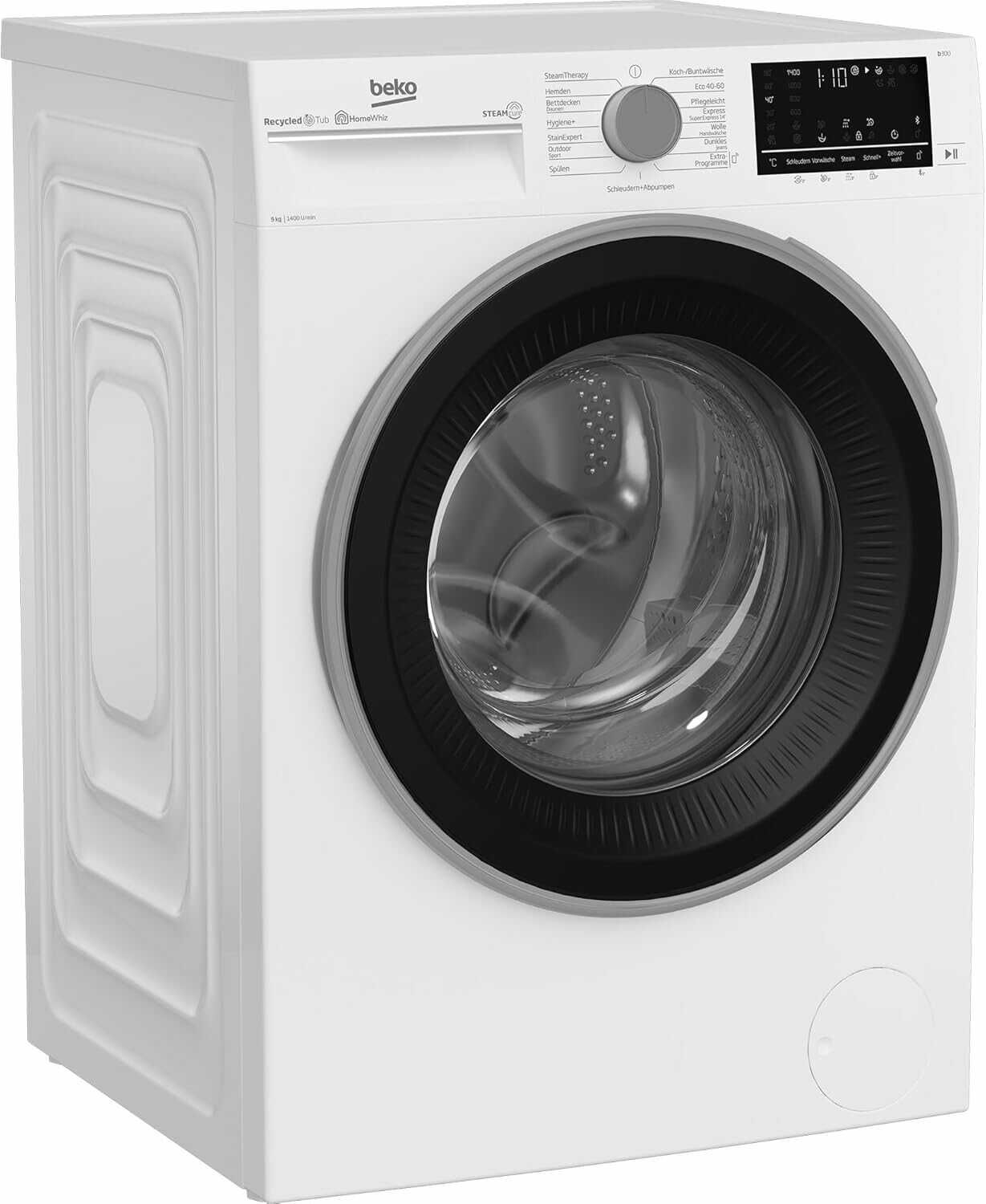 KNALLER: Beko B3WFU59415W2 B300 Waschmaschine, 9 kg 1400 U/min EEK:A, Dampffunktion, Nachlegefunktion, Bluetooth, StainExpert, Hygiene+  302,99€ statt  428,99€