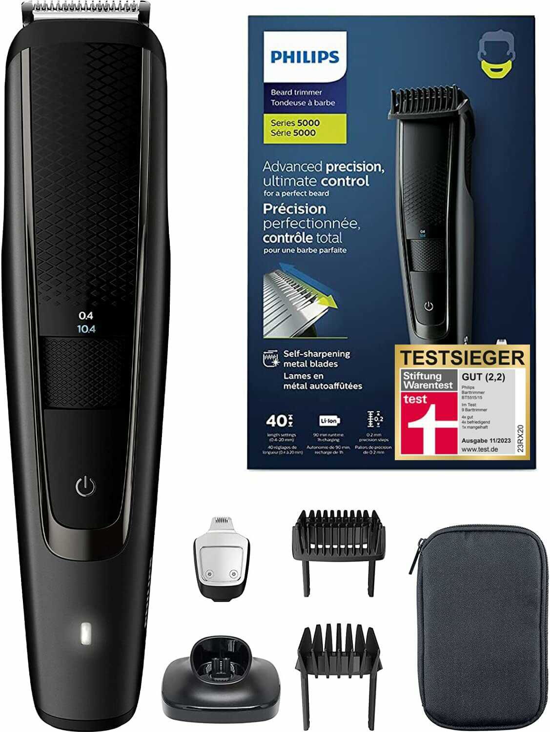 Philips BT5515/15 Barttrimmer 47,99€ statt  57,99€ übrigens: Testsieger Stiftung Warentest